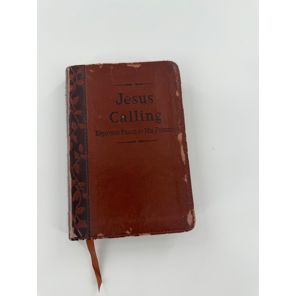 Jesus Calling Sarah Young Brown Faux Leather Daily Devotional Thomas Nelson